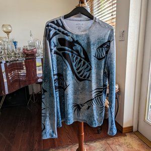 Loco Skailz Men’s Long Sleeved Fishing Shirt  SZ  XL